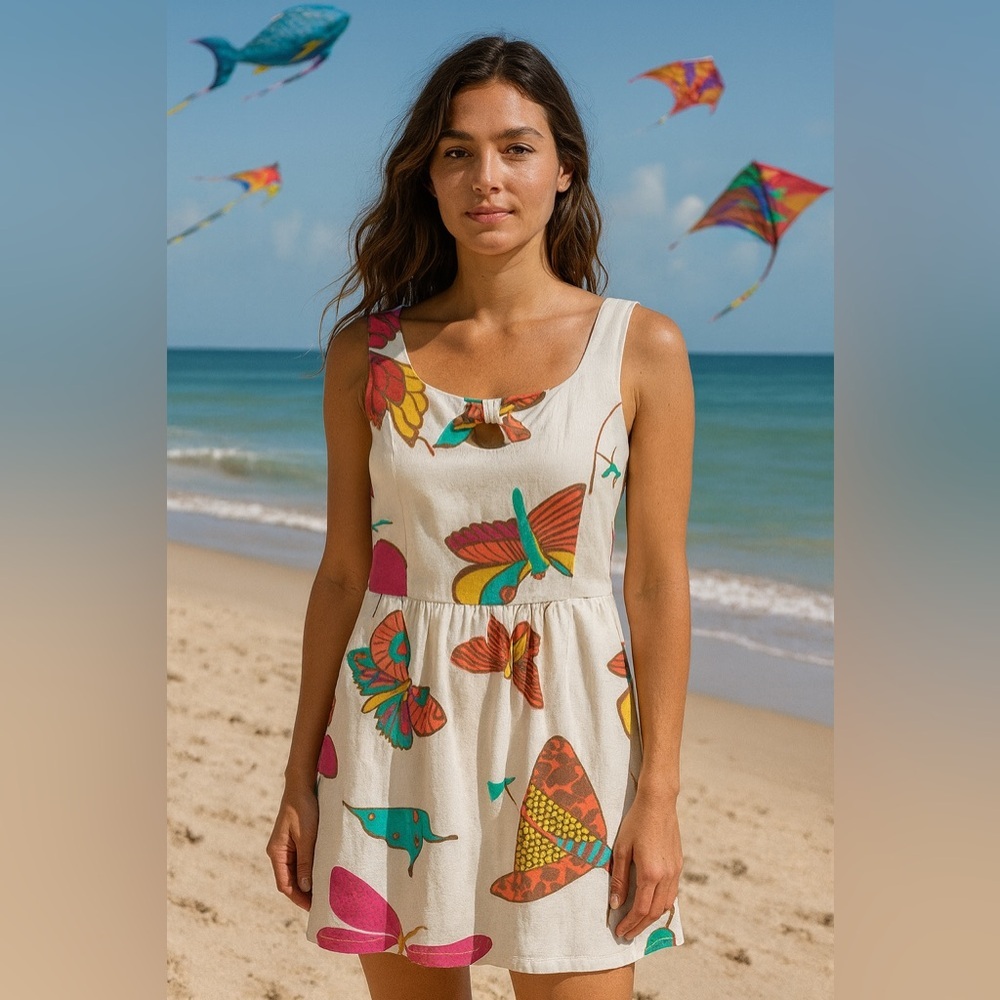 Judith March Butterfly Kite Sun Dress Size Small